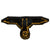 Original German WWII SS Afrika Korps M43 Cap Eagle BeVO Embroidered Insignia - Cut Out Original Items