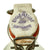 Original German WWII Luftwaffe Marked Small Clear Glass Beer or Wine Bottle - Marked Property of Luftwaffe Original Items