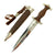 Original German Early WWII SA Dagger by AESCULAP of Tuttlingen with 3 Piece Belt Hanger & Scabbard Original Items