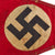 Original German WWII NSDAP National Socialist Vehicle Staff Pennant Flag with Metal Snap Hooks and Leather Edges Original Items