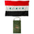 Original Operation Iraqi Freedom Large Flag of Iraq With Leatherette “Martyr” Flag Case - 87” x 59” Original Items