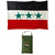 Original Operation Iraqi Freedom Large Flag of Iraq With Leatherette “Martyr” Flag Case - 83” x 56 ½” Original Items