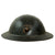 Original U.S. WWI M1917 28th Infantry Division Doughboy Helmet With Textured Paint Post War Repainted Black For USMC American Legion Use - Keystone Division Original Items