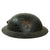 Original U.S. WWI M1917 28th Infantry Division Doughboy Helmet With Textured Paint Post War Repainted Black For USMC American Legion Use - Keystone Division Original Items