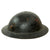Original U.S. WWI M1917 28th Infantry Division Doughboy Helmet With Textured Paint Post War Repainted Black For USMC American Legion Use - Keystone Division Original Items
