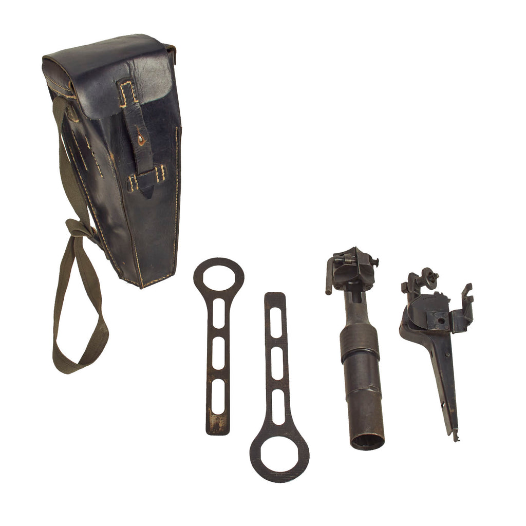 Original German WWII Mauser k98k Schießbecher Grenade Launcher Complete Set with Leather Case Original Items