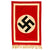 Original German WWII NSDAP National Socialist Party Fringed Podium Banner - 30 1/2" x 46" Original Items