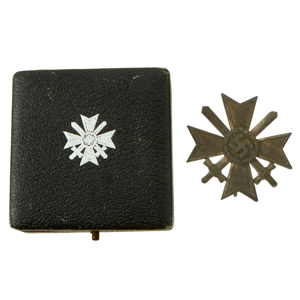Original German WWII War Merit Cross KvK 1st Class in Silver with Matched Case by Klein & Quenzer Original Items