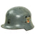 Original German WWII M34 Civic Square Dip DRK Red Cross Steel Helmet - Deutsches Rotes Kreuz Original Items