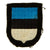 Original German WWII Embroidered Waffen SS Estonian Volunteer Shield Sleeve Insignia Original Items