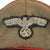 Original German WWII Service Worn Army Heer Artillery Officer's Schirmmütze Visor Cap with Embroidered Bullion Insignia Original Items