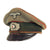 Original German WWII Service Worn Army Heer Artillery Officer's Schirmmütze Visor Cap with Embroidered Bullion Insignia Original Items