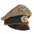 Original German WWII Service Worn Army Heer Artillery Officer's Schirmmütze Visor Cap with Embroidered Bullion Insignia Original Items