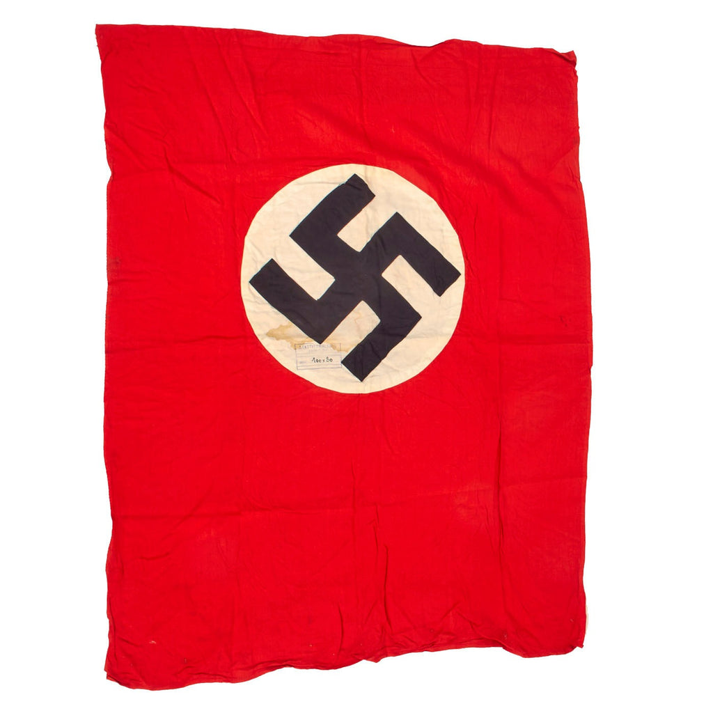Original German WWII NSDAP 100cm x 80cm Double Sided Banner Flag marked to Esch Alzig City Administration Original Items