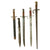 Original Pre WWI to WWII Era Bayonet Collections Featuring WWII German and Japanese Bayonets All With Scabbards - 5 Items Original Items