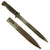 Original Pre WWI to WWII Era Bayonet Collections Featuring WWII German and Japanese Bayonets All With Scabbards - 5 Items Original Items