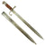 Original Pre WWI to WWII Era Bayonet Collections Featuring WWII German and Japanese Bayonets All With Scabbards - 5 Items Original Items