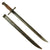 Original Pre WWI to WWII Era Bayonet Collections Featuring WWII German and Japanese Bayonets All With Scabbards - 5 Items Original Items