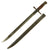 Original Pre WWI to WWII Era Bayonet Collections Featuring WWII German and Japanese Bayonets All With Scabbards - 5 Items Original Items