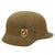 Original German WWII Battlefield Excavated M40 Double Decal SS Helmet Shell - size 64 Original Items