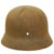 Original German WWII Battlefield Excavated M40 Double Decal SS Helmet Shell - size 64 Original Items