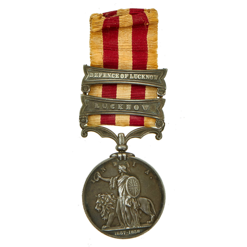 Original British Indian Mutiny Named Campaign Medal To Defender of Lucknow - Gunner A. Watson 1st Bengal Artillery Original Items