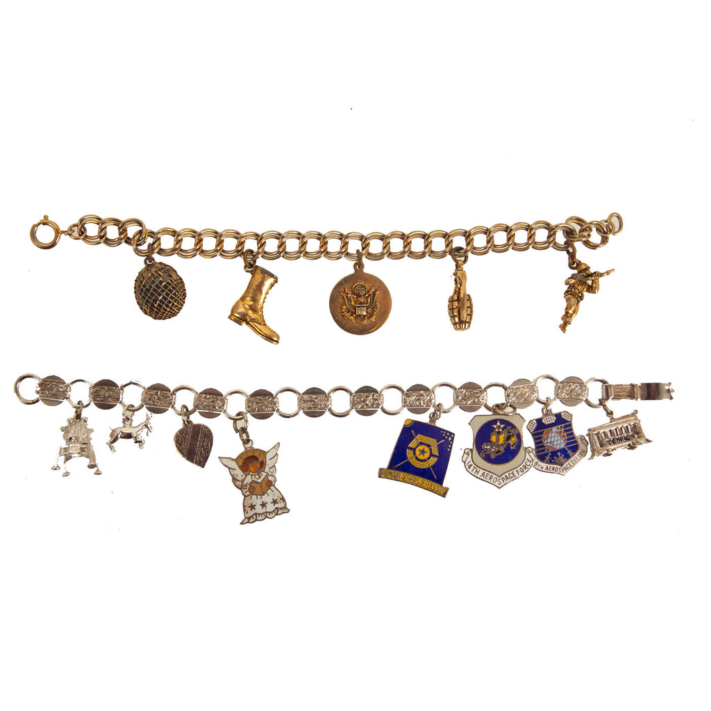 Original U.S. Vietnam War Sweetheart Bracelet Set - 2 Items Original Items