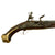 Original Ottoman Turkish Brass Mounted Flintlock Pistol with Silver & Gold Inlaid Barrel - Circa 1820 Original Items