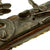 Original Ottoman Turkish Brass Mounted Flintlock Pistol with Silver & Gold Inlaid Barrel - Circa 1820 Original Items