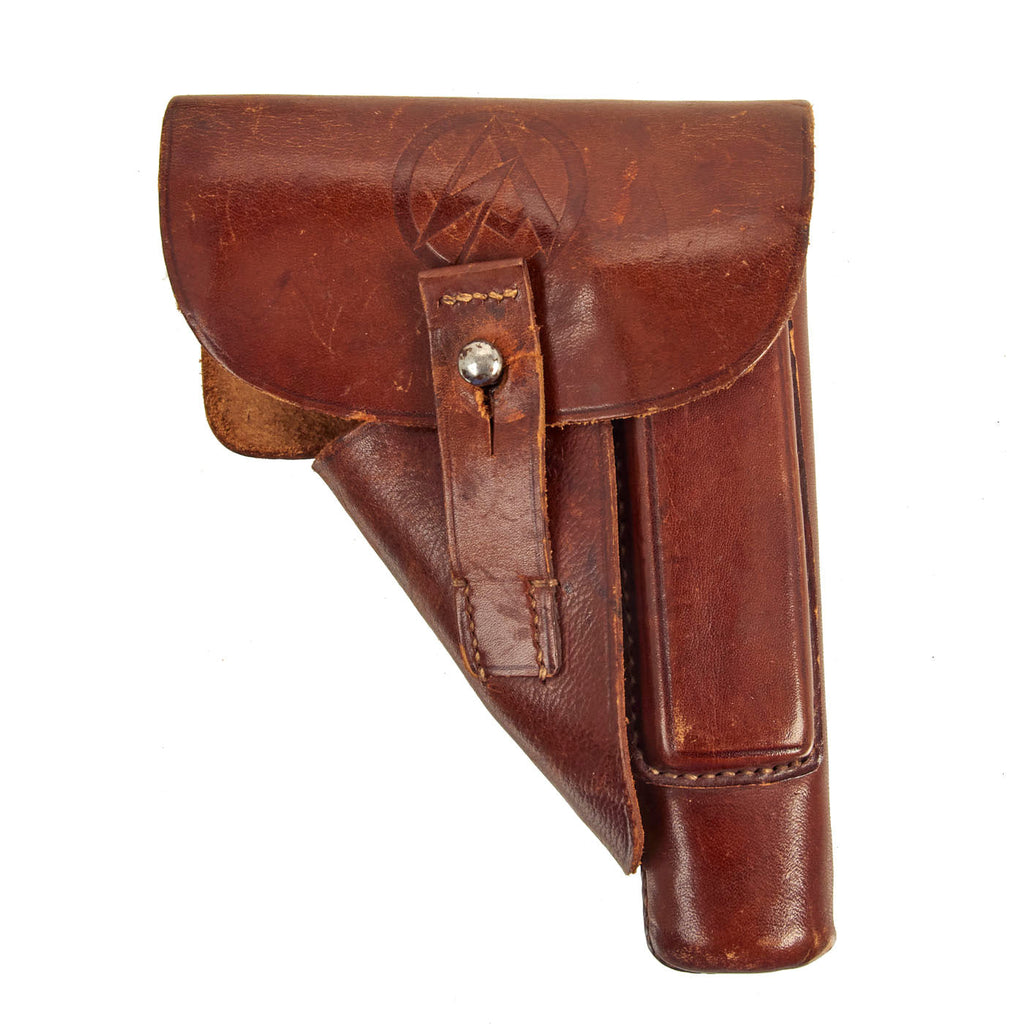 Original Rare German WWII SA Marked Sauer 38H Leather Breakaway Holster by AKAH - Sturmabteilung Original Items
