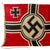Original German WWII Kriegsmarine 200cm x 335cm Naval Battle Flag by Hannoversche Fahnenfabrik - Reichskriegsflagge Original Items