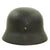 Original German WWII M40 Single Decal Luftwaffe Helmet with Size 56cm Liner - EF64 Original Items