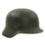 Original German WWII M40 Single Decal Luftwaffe Helmet with Size 56cm Liner - EF64 Original Items
