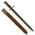 Original U.S. WWI M1905 Springfield 16 inch Rifle Bayonet by S.A. with Damaged Rare M1906 Scabbard - dated 1909 Original Items