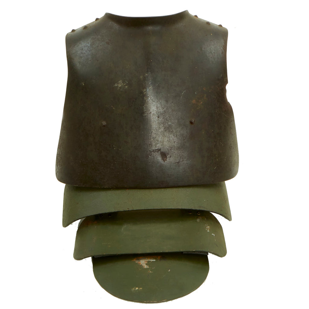 Original German WWI Trench Body Armor Sappenpanzer Breast Plate With Replacement Sporran Plates Original Items
