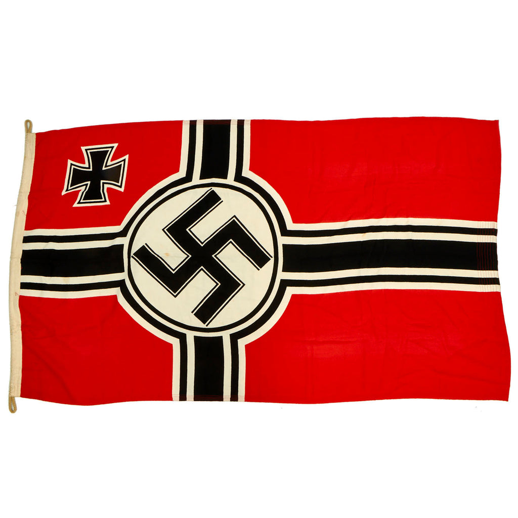 Original German WWII 100cm x 170cm Battle Flag by Lorenz Summa Söhne - Reichskriegsflagge Original Items