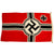 Original German WWII 100cm x 170cm Battle Flag by Lorenz Summa Söhne - Reichskriegsflagge Original Items