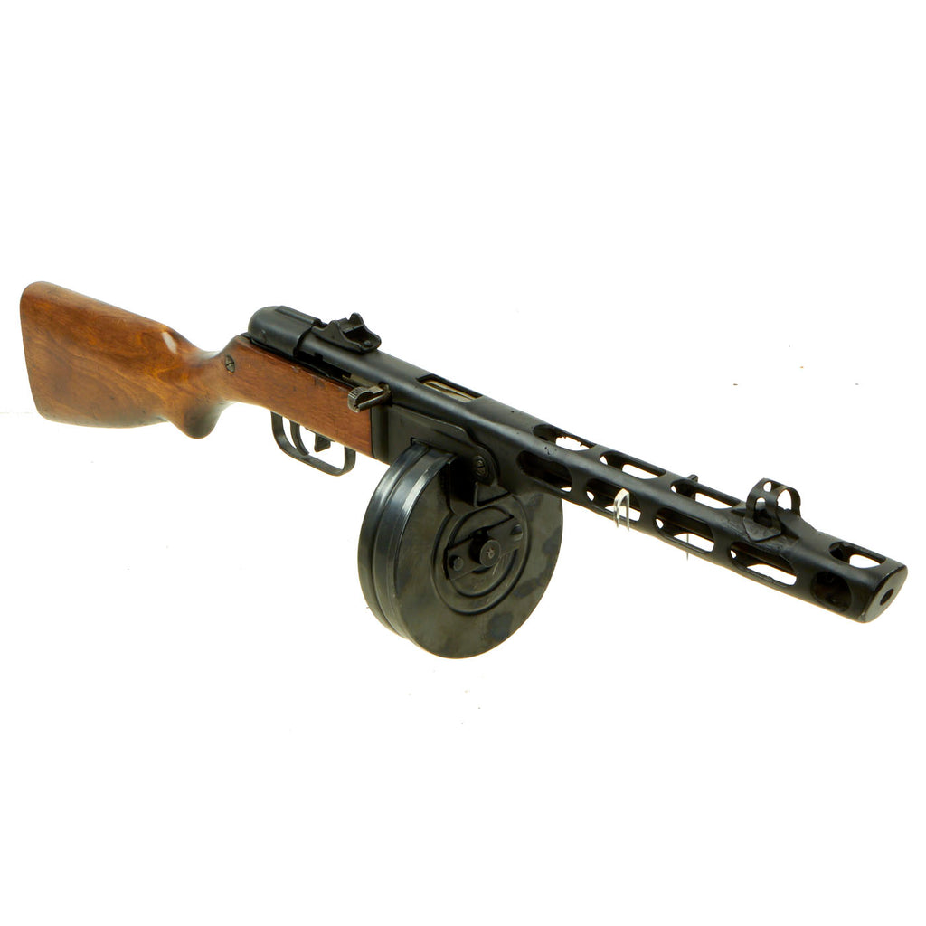 Original Soviet Russian WWII 1943 dated PPSh-41 Display Machine Pistol Serial 9034 with Drum Magazine Original Items