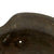 Original German WWII Service Worn M42 Army Heer Single Decal Camouflage Helmet Shell - SE62 Original Items
