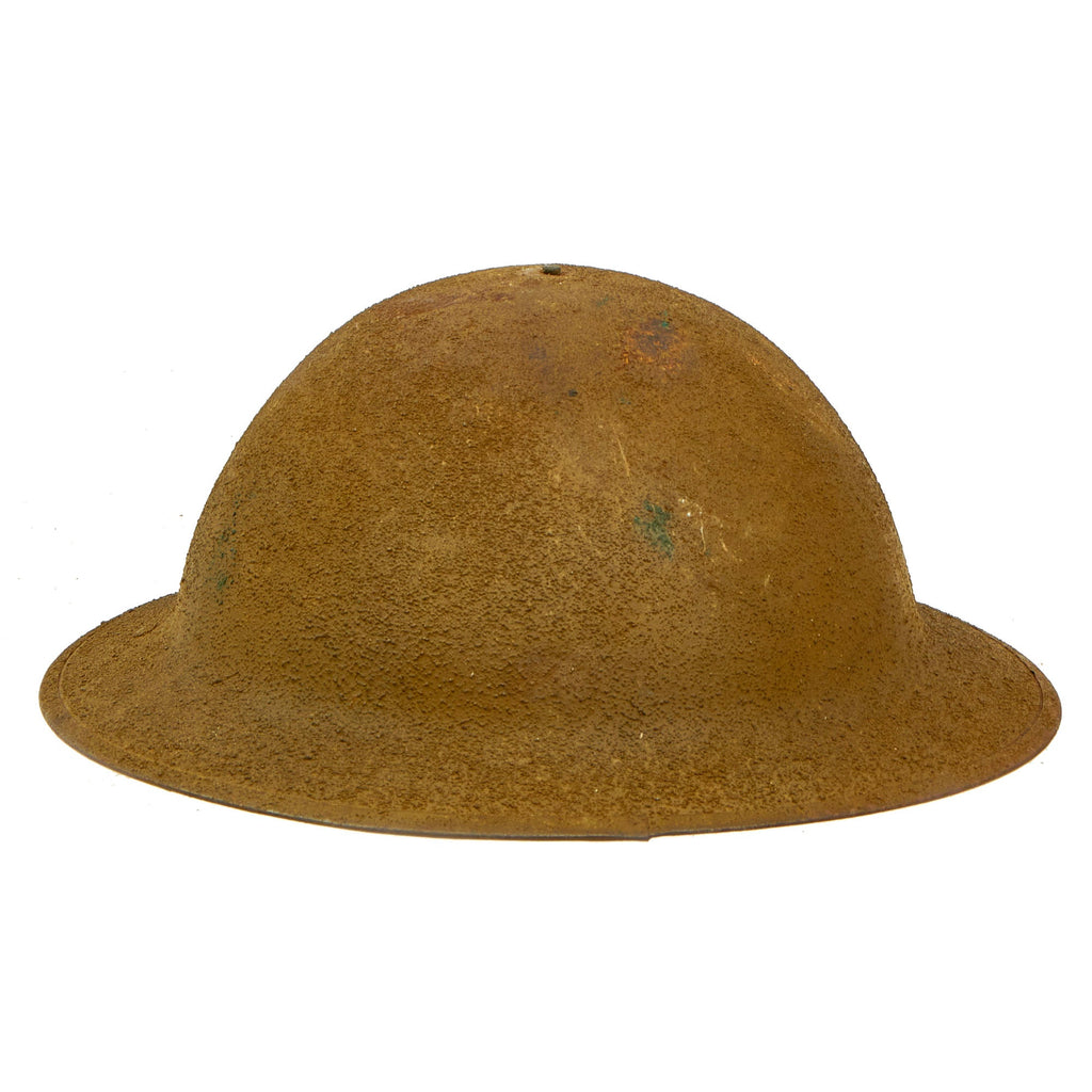 Original British WWI Texture Painted Mk 1 Brodie Helmet by James Dixon & Sons Ltd of Sheffield Original Items