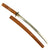 Original Edo Period Japanese Wakizashi Short Sword in Resting Scabbard with Crossguard - Handmade Blade Original Items