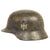 Original German WWII Service Worn Army Heer M35 Double Decal Helmet with 55cm Liner - ET62 Original Items