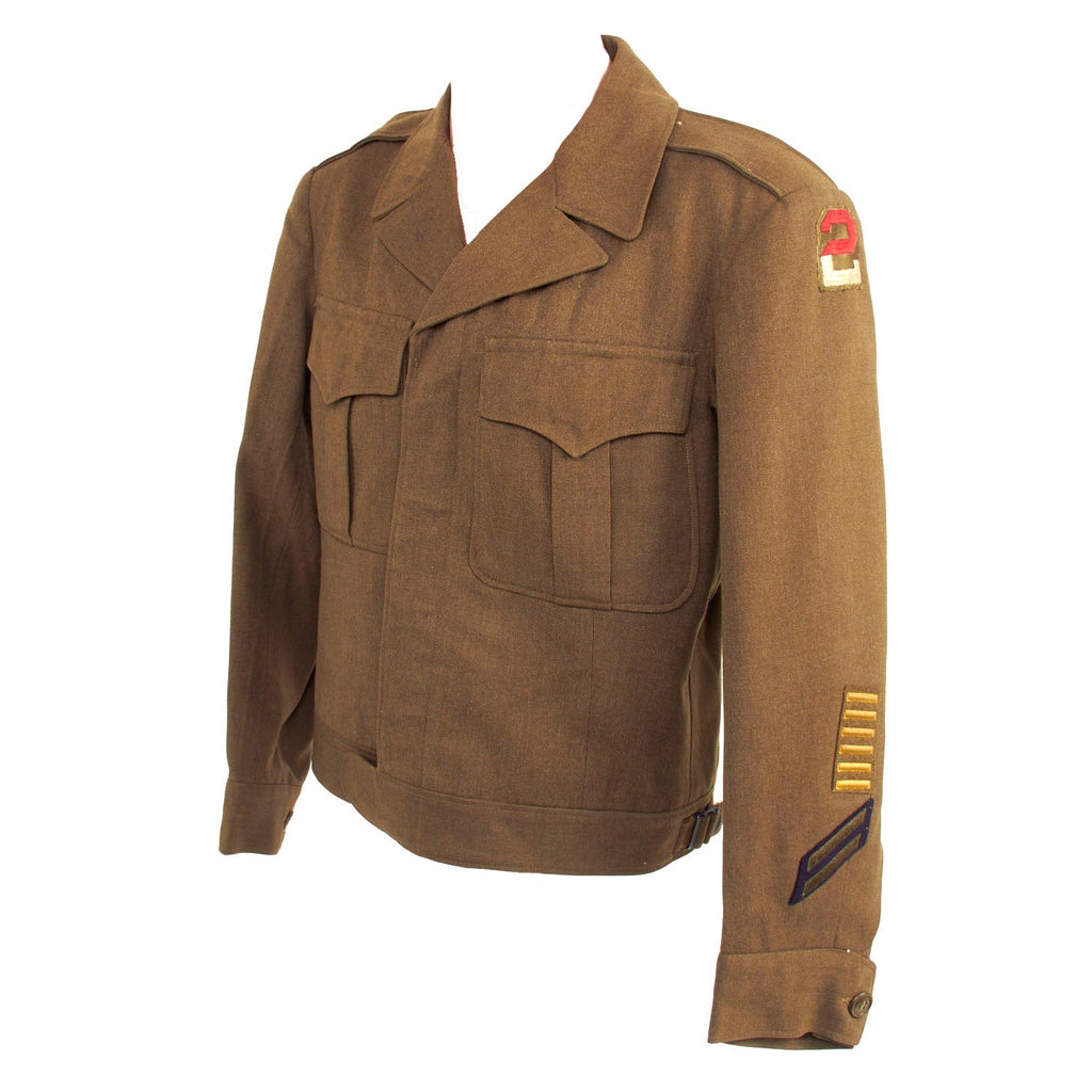 Original U.S. WWII 2nd Army / 82nd Airborne Division Ike Jacket Dated 1944 - Size 38R Original Items
