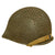Original U.S. WWII M1 McCord Front Seam Fixed Bale Helmet with Net and Westinghouse Liner Original Items