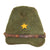 Original Japanese WWII Imperial Japanese Army Officer Green Wool Forage Cap with Kanji Ink Stamps Original Items
