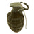 Original U.S. WWII MkII Inert Practice Pineapple Fragmentation Hand Grenade Original Items