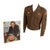 Original U.S. WWII 84th Infantry Division Ike Jacket with German-Made Railsplitter Tab with Photo of Veteran Wearing the Ike Jacket Original Items