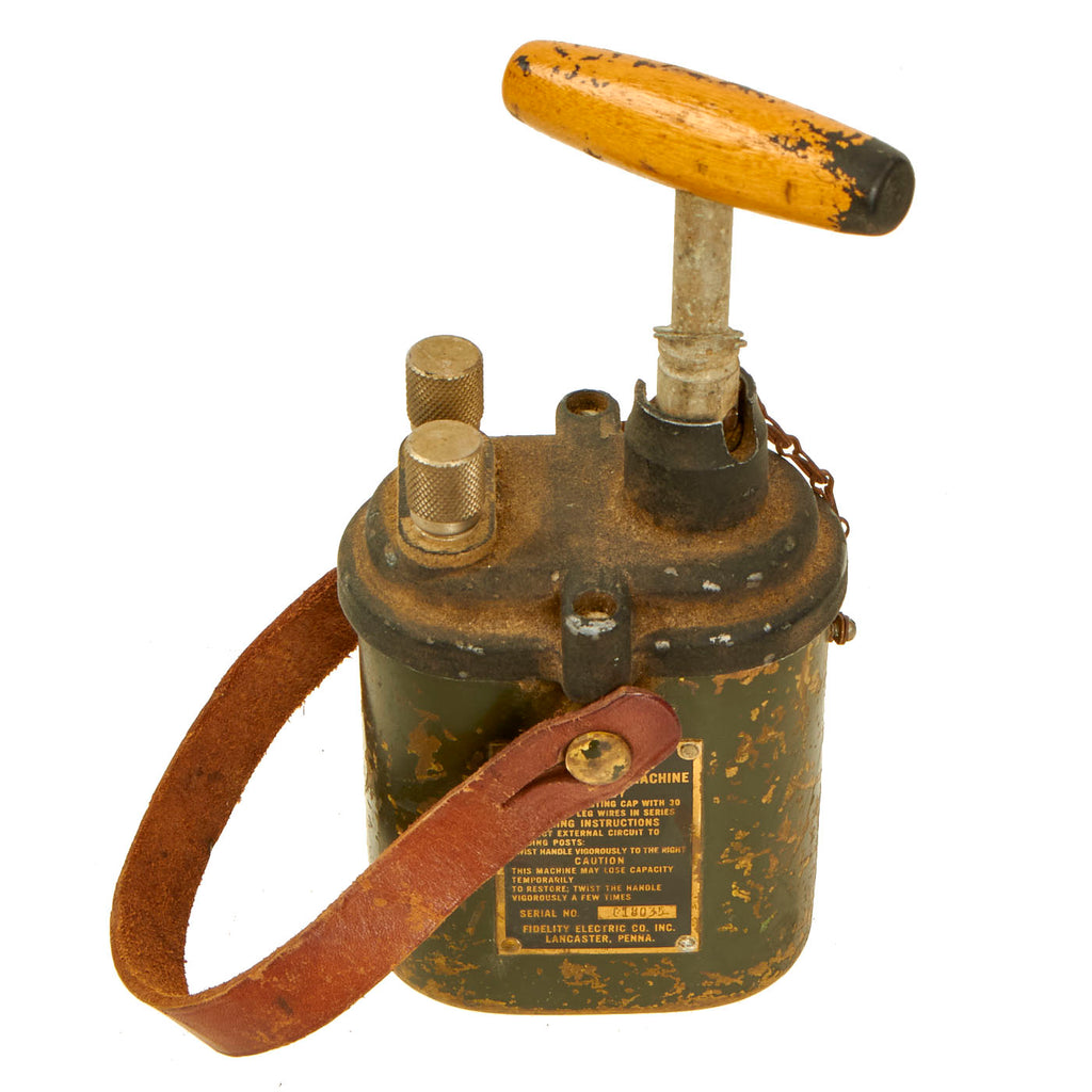 Original U.S. WWII D-Day Army 10 Cap Blasting Machine by Fidelity Elec. Co. - Demolition Team Original Items