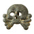 Original German WWII Set of Two Panzer "Danziger" Style "Death's Head" Collar Tab Emblems - Totenkopf Original Items