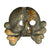 Original German WWII Set of Two Panzer "Danziger" Style "Death's Head" Collar Tab Emblems - Totenkopf Original Items
